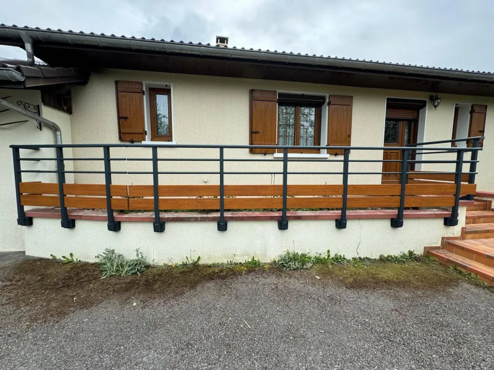 Terrasse garde corps
